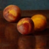 Blue and Gold oil painting